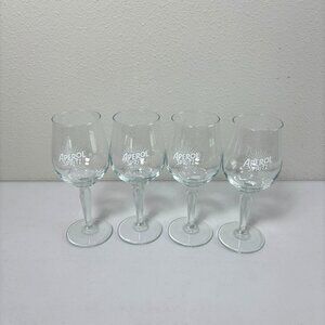 Aperol Spritz Wine Cocktail Glass Stemmed Pedestal Set of 4 Glasses